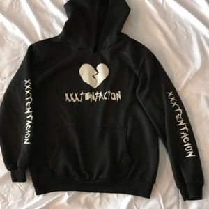 XXXTENTACION BLACK HOODIE SIZE Boys Large